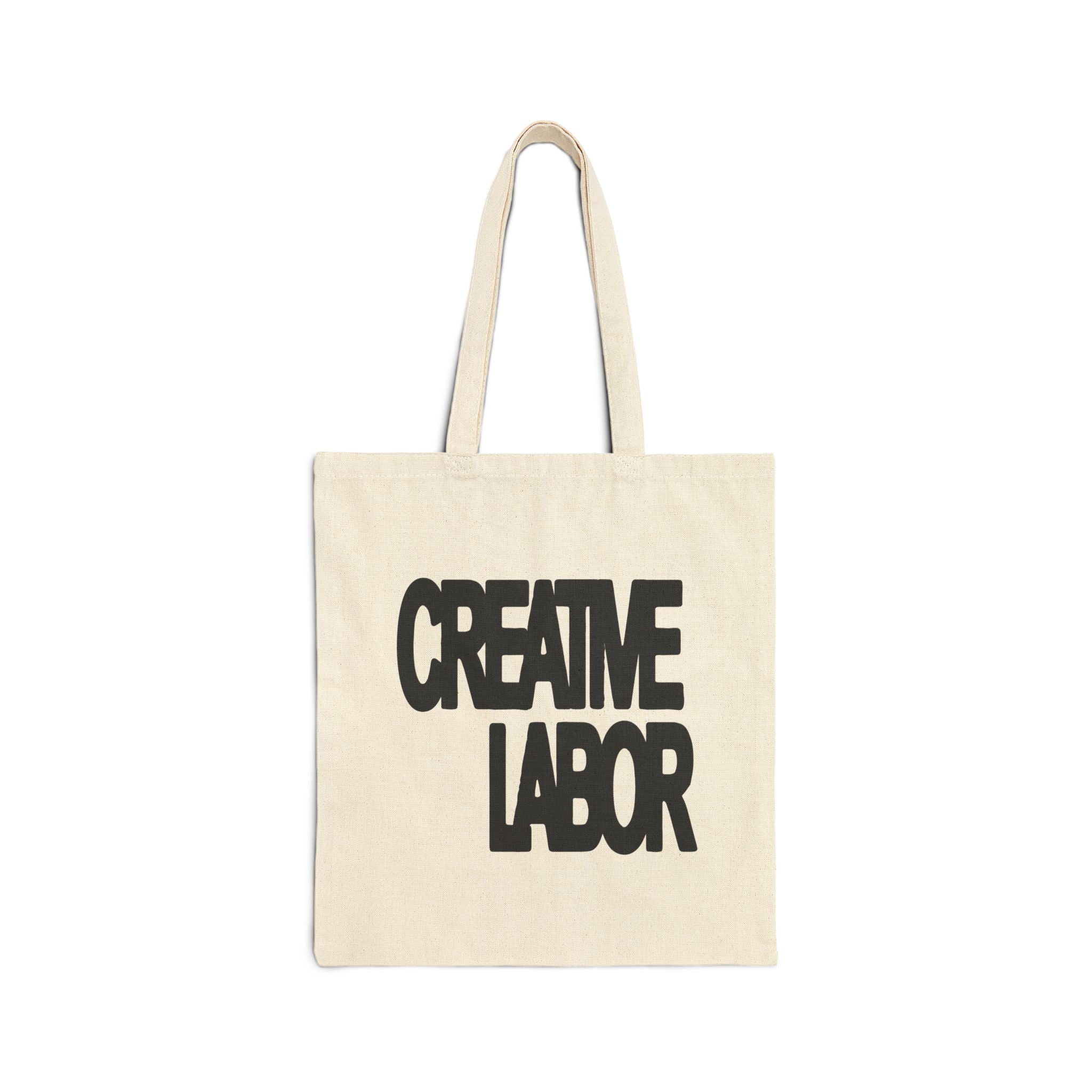 Tote Bag — "Creative Labor" Canvas Shopper Tote