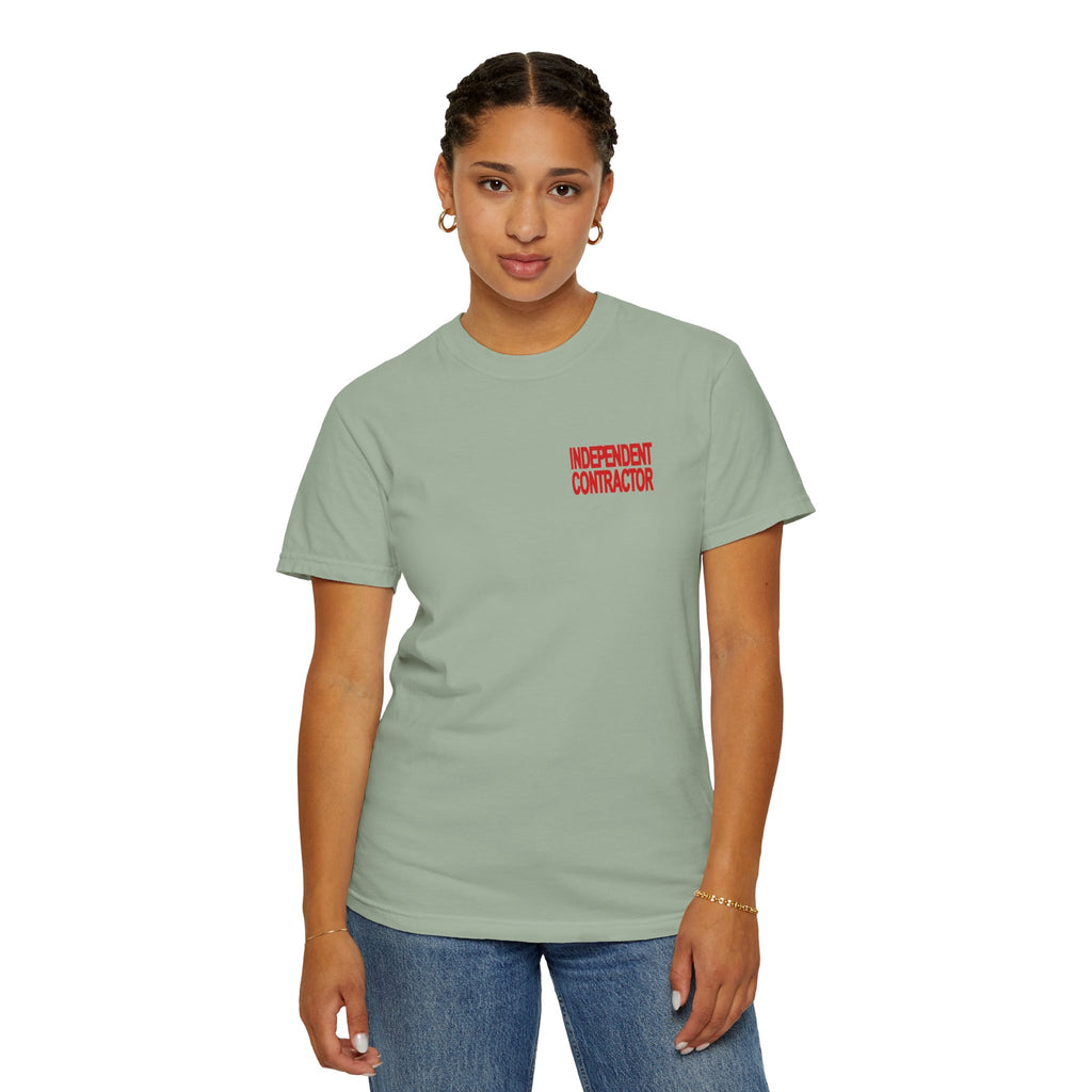 Independent Contractor T-Shirt – Minimal Chest Logo Workwear Tee