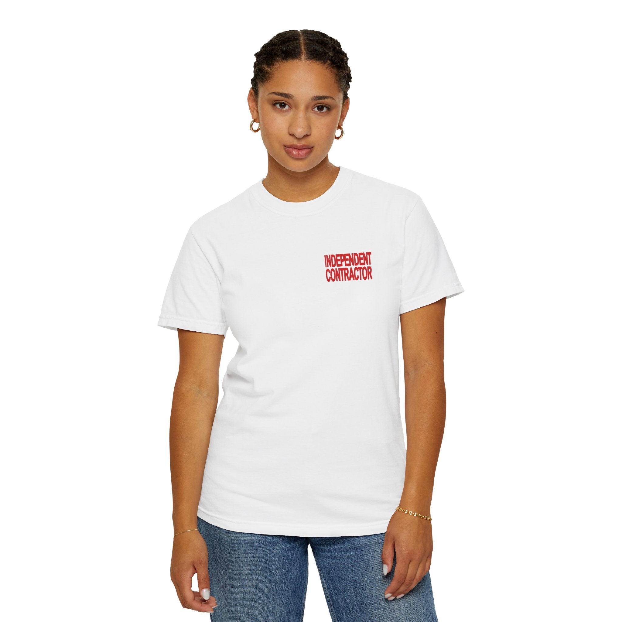 Independent Contractor T-Shirt – Minimal Chest Logo Workwear Tee