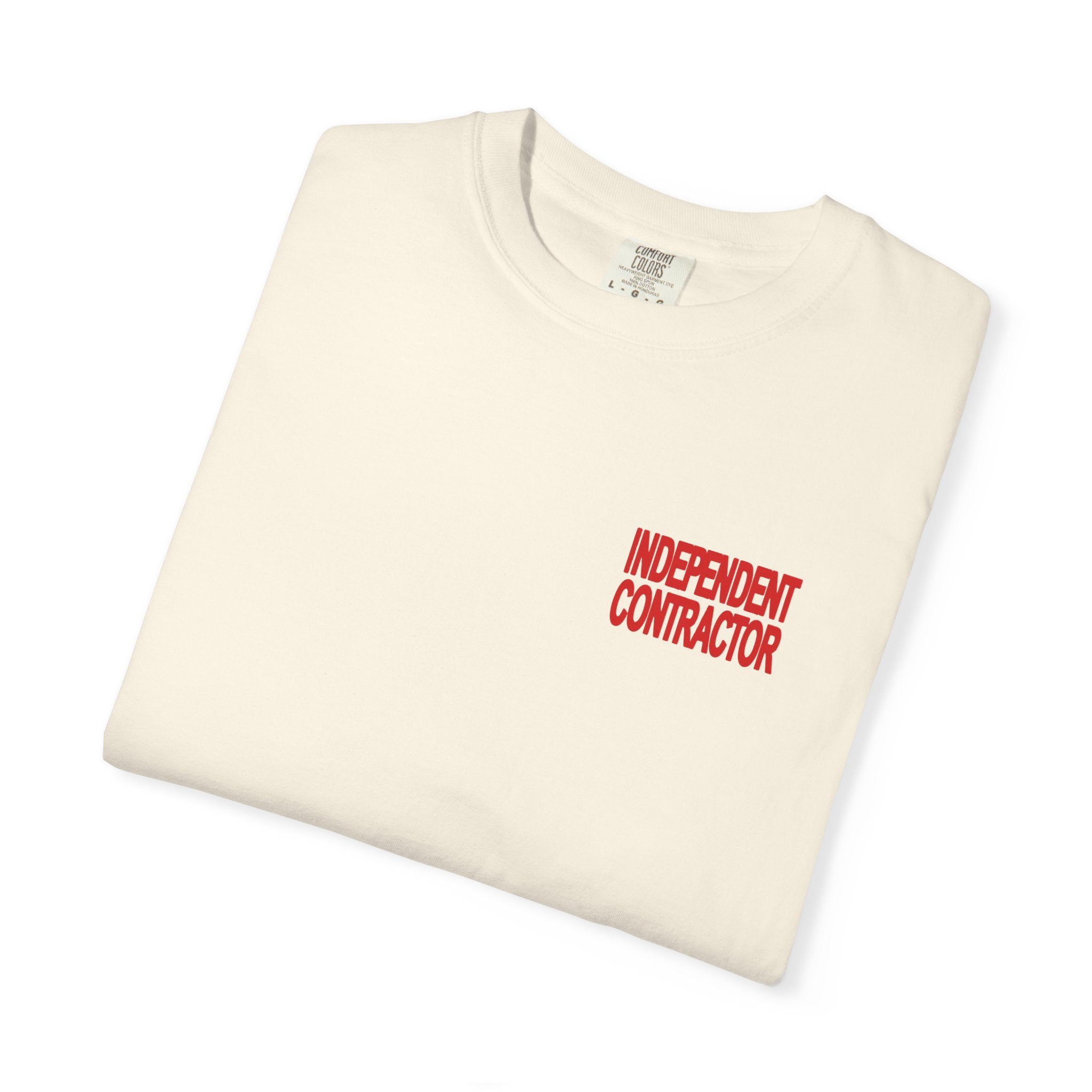 Independent Contractor T-Shirt – Minimal Chest Logo Workwear Tee