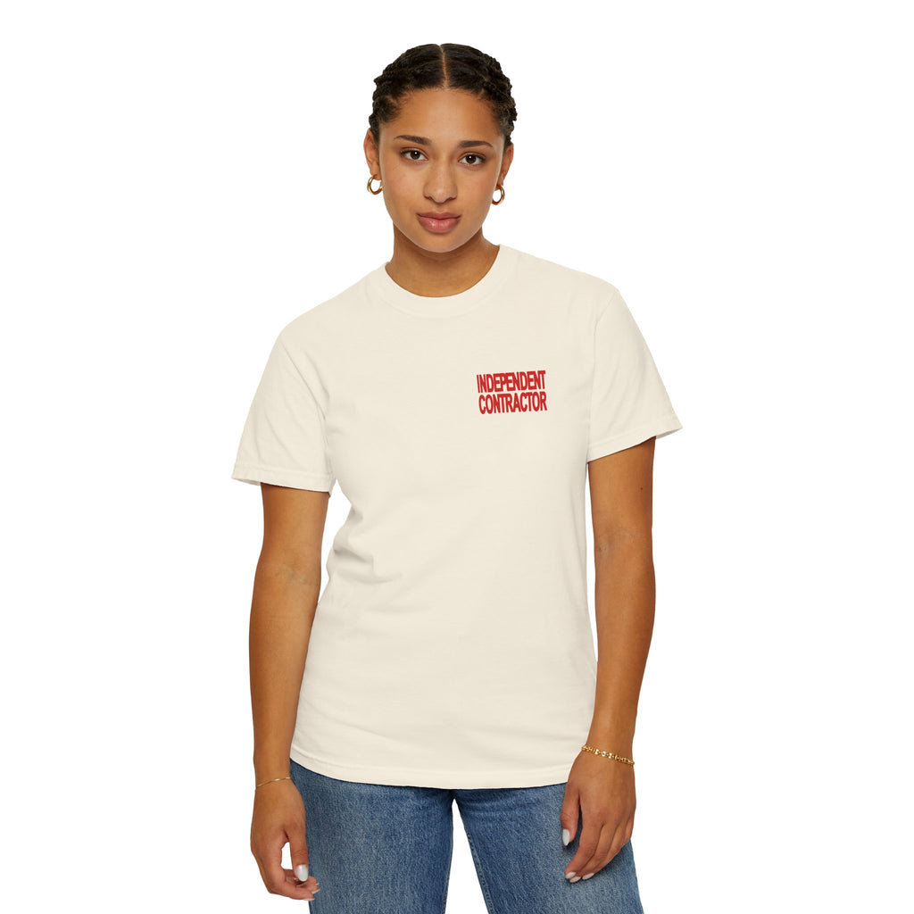 Independent Contractor T-Shirt – Minimal Chest Logo Workwear Tee
