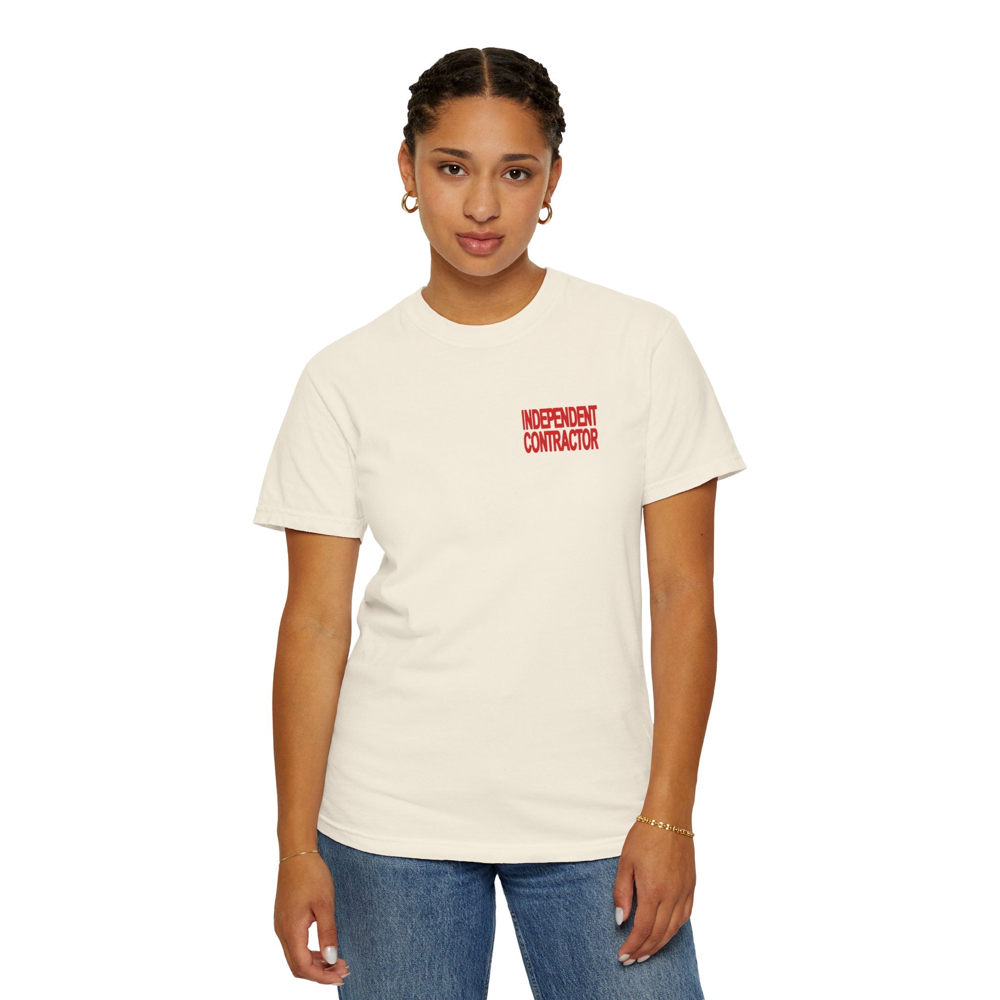 Independent Contractor T-Shirt – Minimal Chest Logo Workwear Tee