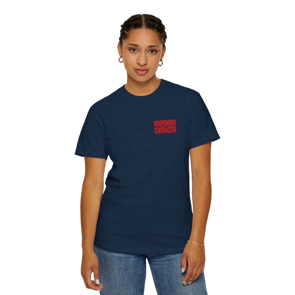 Independent Contractor T-Shirt – Minimal Chest Logo Workwear Tee