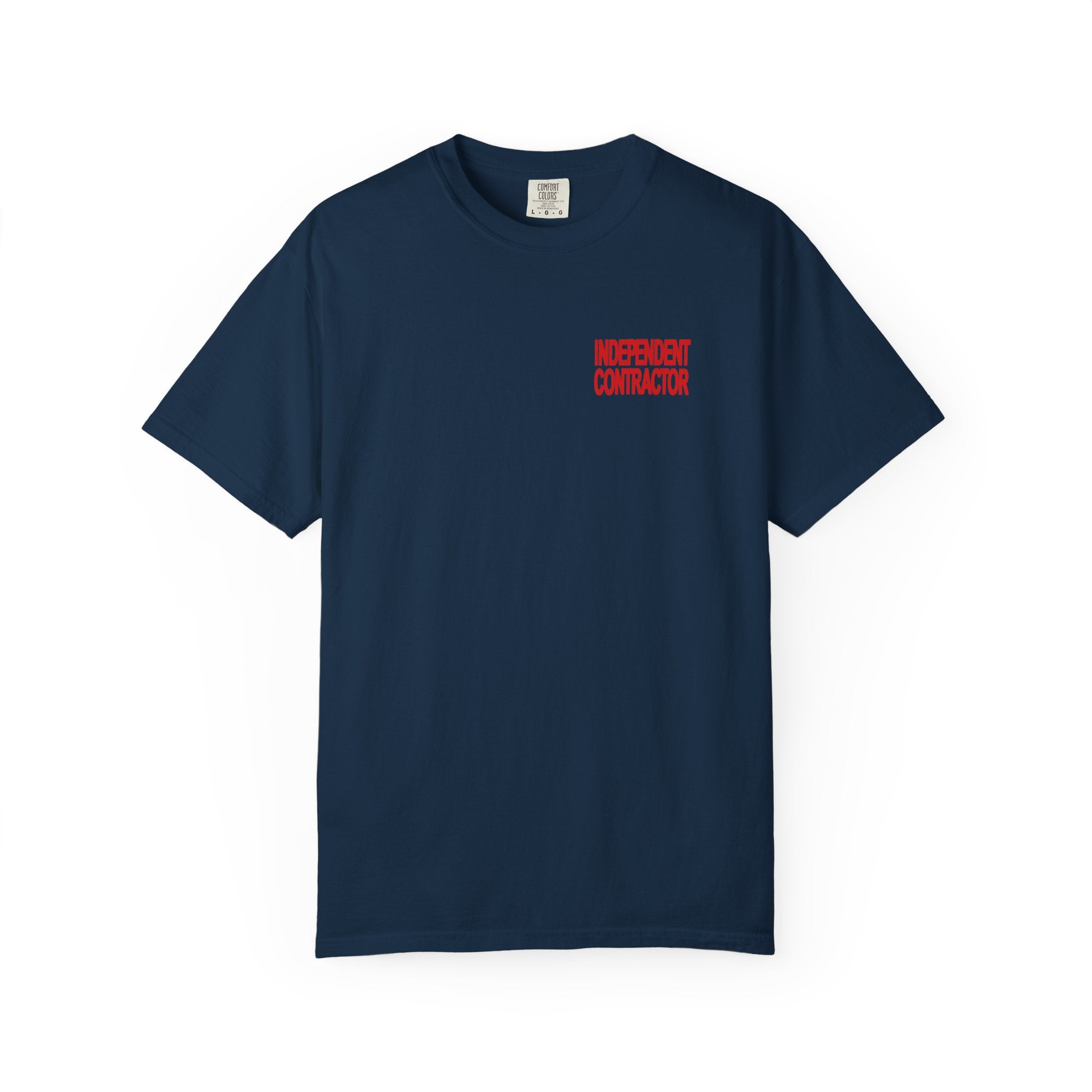 Independent Contractor T-Shirt – Minimal Chest Logo Workwear Tee