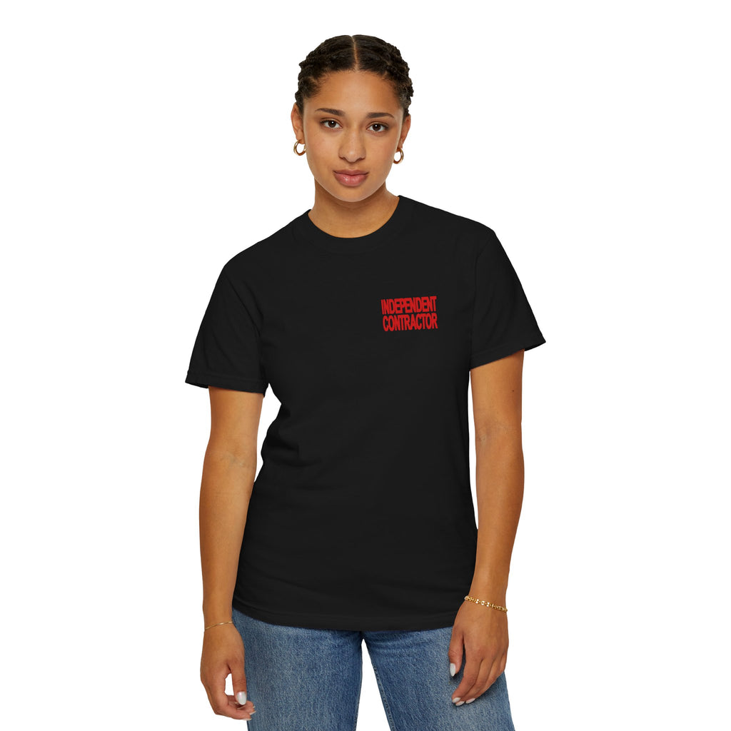Independent Contractor T-Shirt – Minimal Chest Logo Workwear Tee